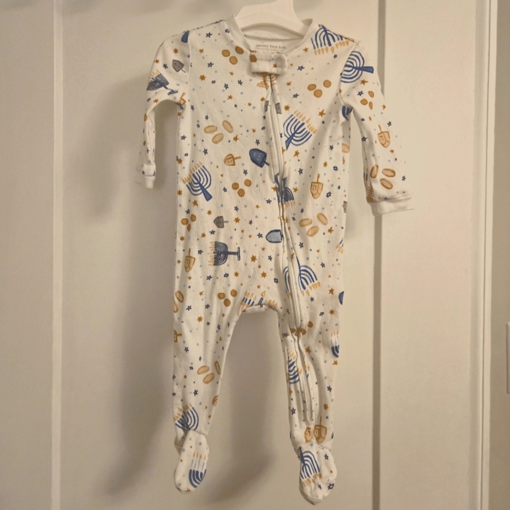 Pottery Barn Kids Hanukkah Baby Footie